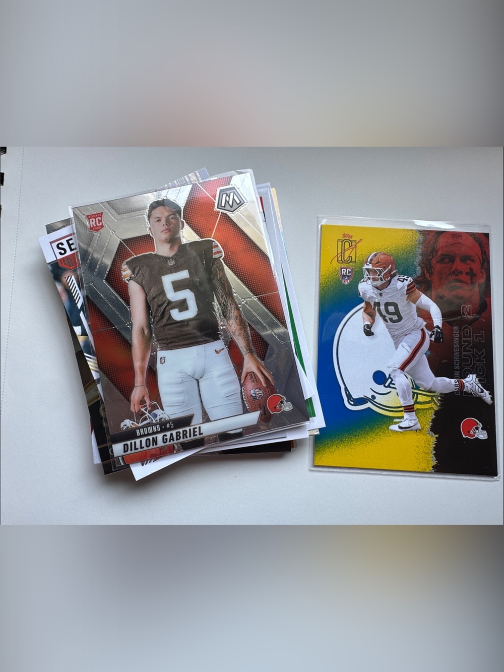 Topps and Panini Football Cards Cleveland Browns-
